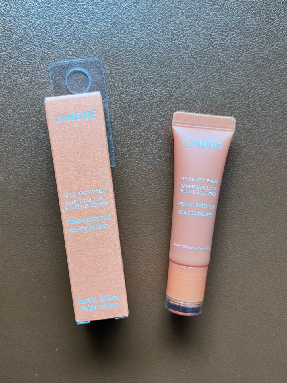 LANEIGE Lip Glowy Balm — Peach Iced Tea (Peach/Coral)